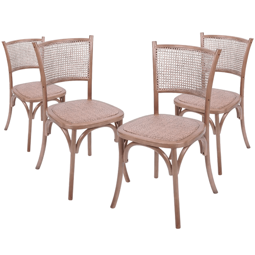 Kit Promocional 04 Cadeiras Zimba Madeira Escura