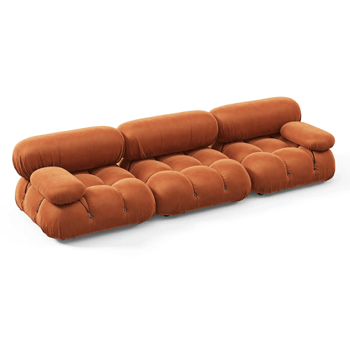 Sofá Elementi studio terracota 3 lugares